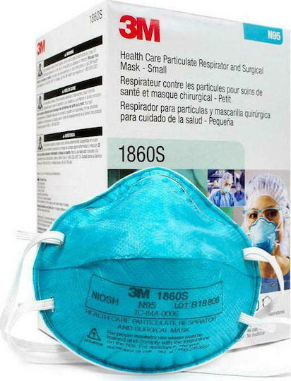 3M 1860S Protective Mask FFP2 Blue 1860S 10pcs