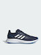 Runfalcon 2.0 K Kids Sports Shoes Running with Laces Dark Blue / Cloud White / Blue Rush