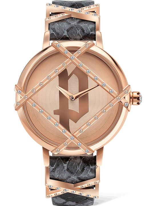Police Rila Damen Uhr mit Lederarmband