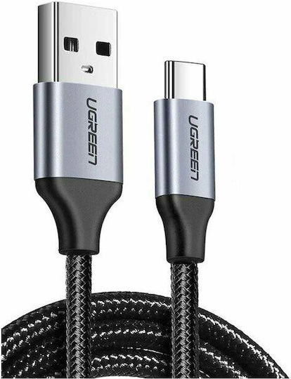 Ugreen US288 Braided USB 2.0 Cable USB-C male - USB-A 18W Μαύρο 3m 60408