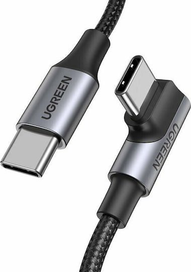 Ugreen US334 Braided USB 2.0 Cable USB-C Male - USB-C 100W PD Black 1m 70643
