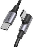 Ugreen US334 Braided USB 2.0 Cable USB-C male - USB-C male Μαύρο 2m (70645)