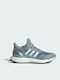 Ultraboost 5 Детски Спортни Обувки Running с Връзки Магически Сив / Облачно Бял / Сенчест Тъмносин