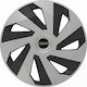Versaco Auto Radkappen Set Vector mit Marke Sitz 4Stück 14" Silber