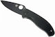 Spyderco Tenacius Taschenmesser Schwarz in Hülle