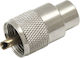 PL259 Stecker UHF männlich Silber (69982)