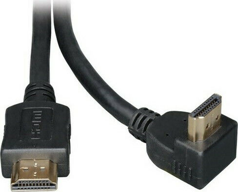 Intronics Angle (90°) Cable HDMI male - HDMI male 2m Μαύρο