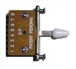Samwoo Η13 Cap WH Saiteninstrumentzubehör in Weiß Farbe Epilogischer Schalter mit fünf Stellungen