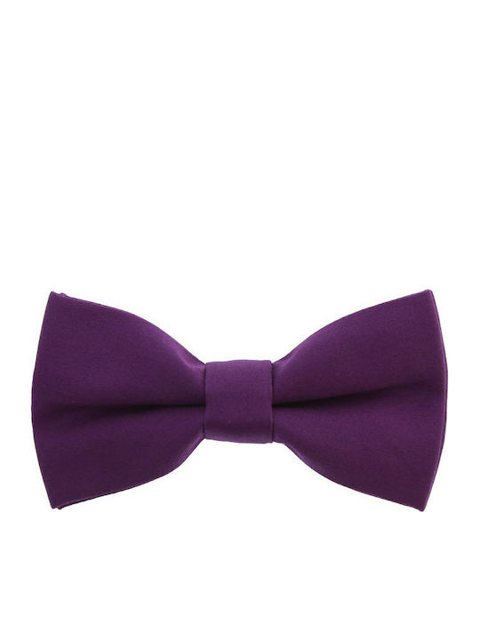 JFashion Υφασμάτινο Handmade Bow Tie Purple Simple