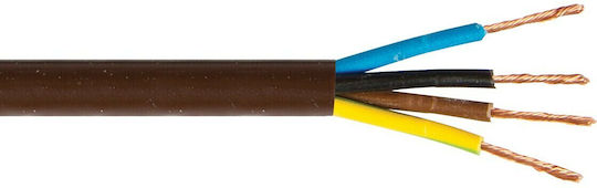 VK Lighting Netzkabel mit Durchmesser 4x0.75mm² in Braun Farbe 4m 1Stück