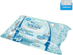 Croci Gill's 40 Dog and Cat Wipes for Body Clea...