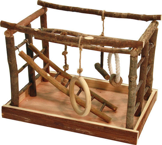 Kerbl Play Area Wooden Bird Cage Game Park 35x25cm