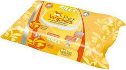 Croci Gill's 40 Dog and Cat Wipes for Body Clea...