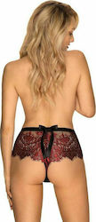 Obsessive Redessia Femei Sexy Brazilia Shorties Black / Red 160905