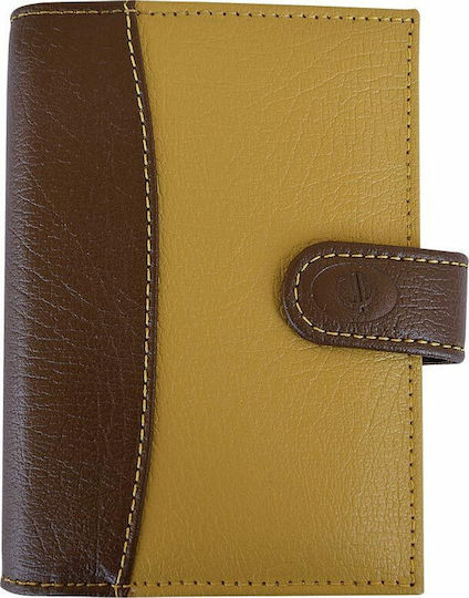 Contax Ημερήσιο Organizer Pocket Κίτρινο Δερμάτινο