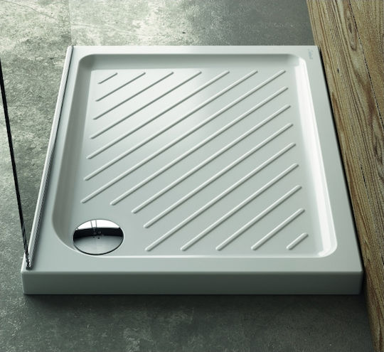 Ideal Standard Gemma 2 Ορθογώνια Πορσελάνινη Ντουζιέρα 90x70cm Λευκή