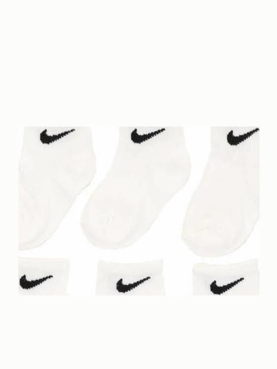 Nike Αθλητικές Παιδικές Κάλτσες Μακριές Basic Λευκές 6 Ζευγάρια