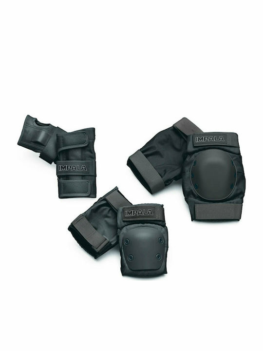 Impala Protective Set Youth Children's Protective Gear Set for Rollers Black