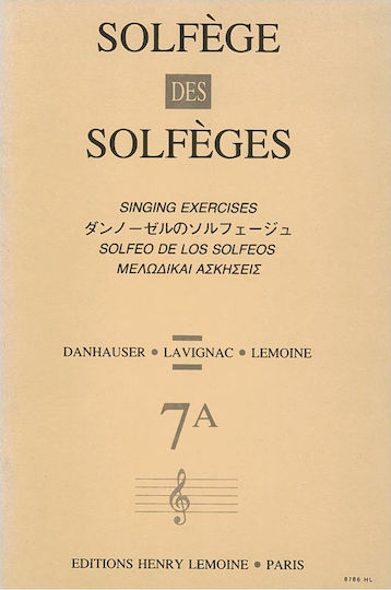 Henry Lemoine Solfege Des Solfeges Theory Book Vol.7A