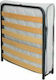 Luxury 78 Folding Guest Bed With Mattress 7cm Single Black 185x85cm