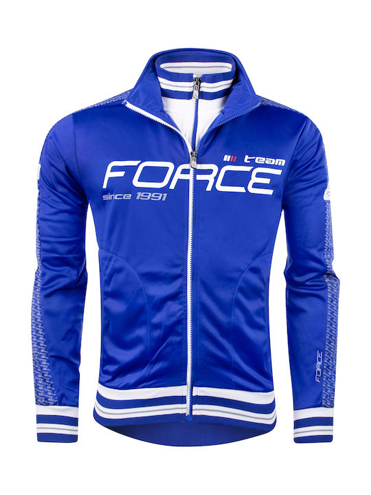 Force Italia Team 1991 Ανδρικό Αντιανεμικό Ποδηλασίας Μακρυμάνικο Μπλε