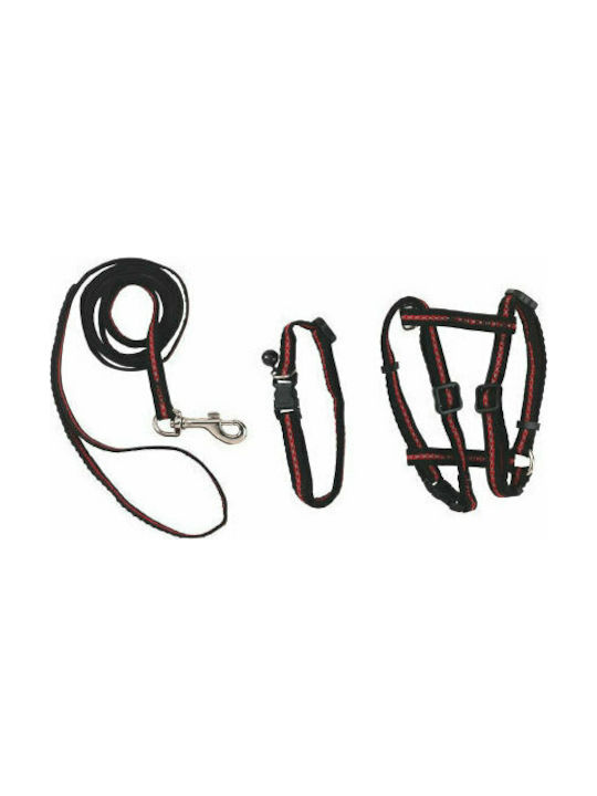 Kerbl Cat Harness Set Katzenleine mit Anleitung 3 Stücke Schwarz 83785 Kerbl Cat Harness Set Katzenleine mit Anleitung 3 Stücke Schwarz 83785