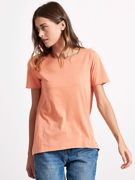 Funky Buddha Femeie Tricou Salmon