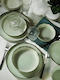Kutahya Porselen Pearl Mood Green Porcelain Dinnerware Set 20pcs