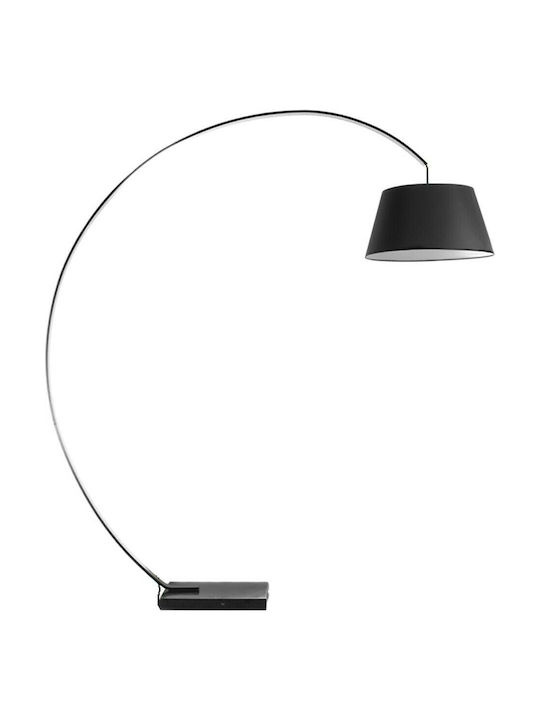VK Lighting Stehleuchte H205xB50cm. mit Fassung für Lampe E27 Schwarz