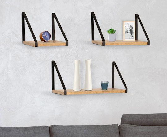 Ράφια (3τμχ) 40x15x18εκ. Μπεζ Ράφια (3τμχ) 40x15x18εκ. Μπεζ