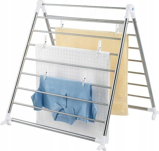 Wenko Stainless Steel Folding Floor Clothes Drying Rack 150x65cm