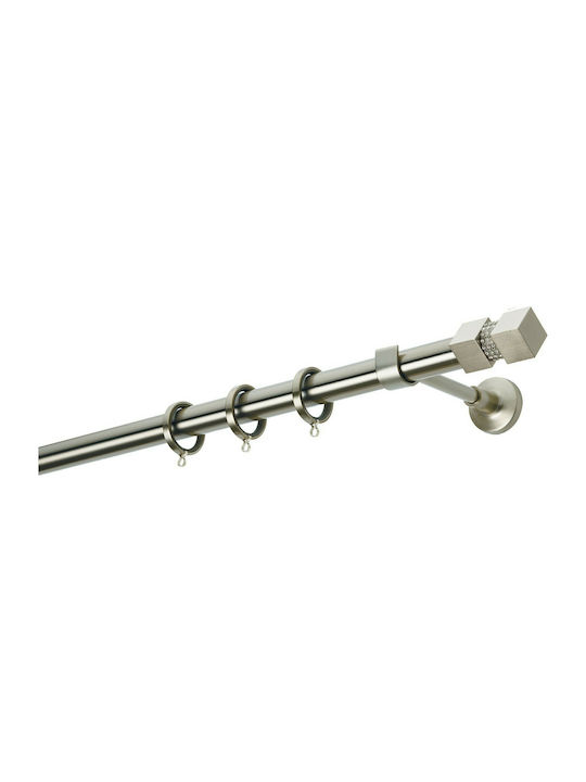 Zogometal Metallic Curtain Pole Double with Rai...