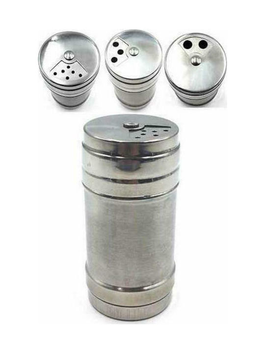 Homestyle 7351021-240/12 Θήκη Μπαχαρικών Ανοξείδωτη Ασημί
