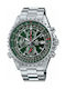 Casio Edifice Classic Men's Watch 45.5mm Chronograph Battery with Silver Metal Bracelet