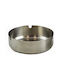 Sidirela Ashtray Cigarette Metallic Silver 1pcs 8772