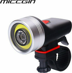 LED + COB Rechargeable Bicycle Front Light