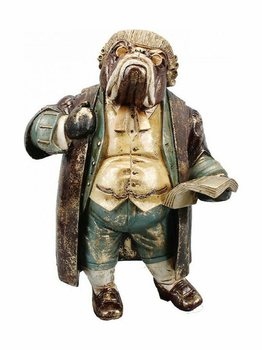 Zaros Christmas Plastic Doggy Figure Green 31.5cm