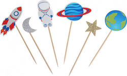 Space Party Toothpicks 12pcs