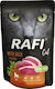Dolina Noteci Rafi Cat Adult Υγρή Τροφή για Ενήλικες Γάτες σε Φακελάκι με Πάπια χωρίς Σιτηρά 4x100gr