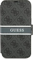 Guess Book Δερματίνης / Πλαστικό Γκρι (iPhone 13 mini)