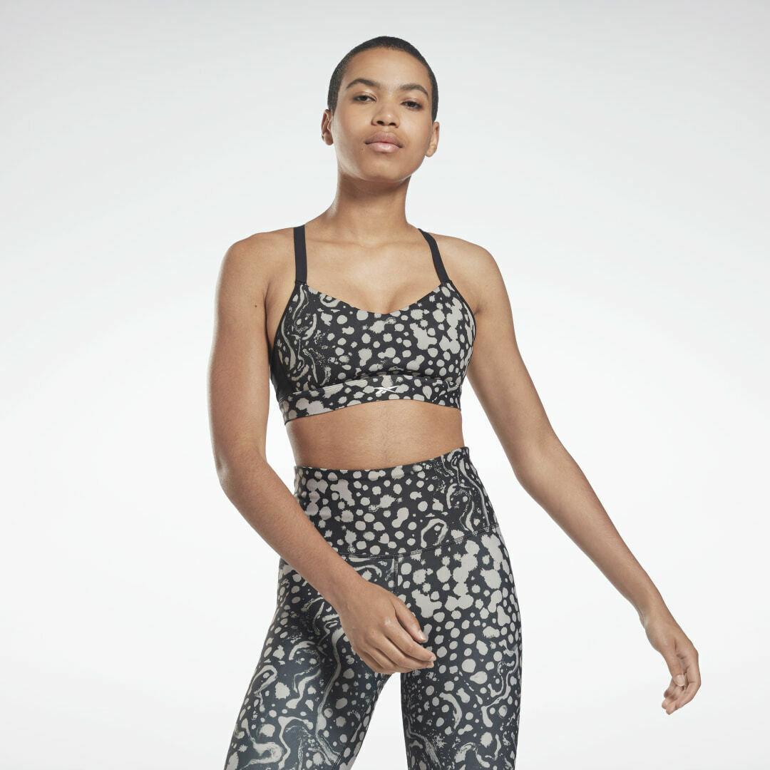 Reebok SR Lux Strappy Bra AOP MS 