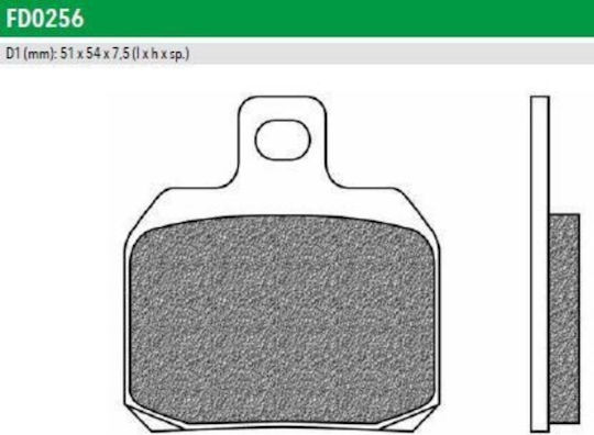 Newfren Motorcycle Brake Pads Front F266 Front and Rear Pads for Ducati Cruiser Gilera Nexus Keeway Cruiser Piaggio Beverly 400 / Beverly 500 / X9 125 / X9 / X8 / X9 250 Yamaha X-MAX / X-CITY 125 / YP 125 Majesty