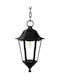 Lineme Outdoor Hanging Ceiling Light E27 in Black Color 21-0222-2