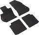 Lampa Set of Front and Rear Mats 4pcs for Fiat 500L Black
