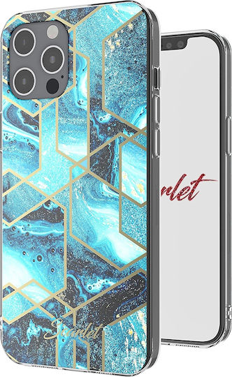 Ghostek Stylish Scarlet Back Cover Σιλικόνης Blue Waves (iPhone 12 Pro Max)