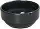 Espiel Essentials Servierschüssel Rund Keramik Anthracite mit Durchmesser 14cm