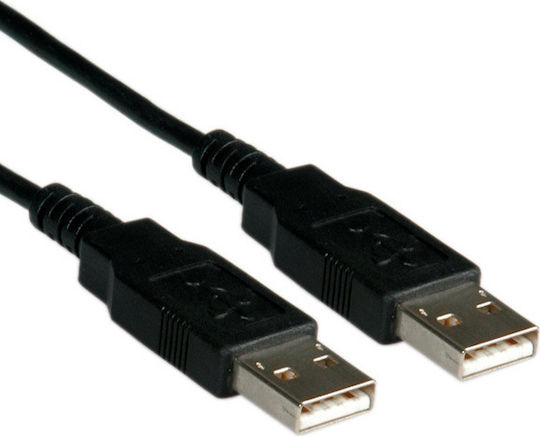 Roline USB 2.0 Cable USB-A male - USB-A male Μαύρο 3m (11.02.8930-100)