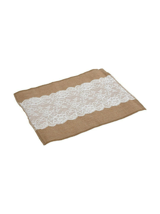 Espiel Platzdeckchen Stoff Beige 45x30cm 1Stück