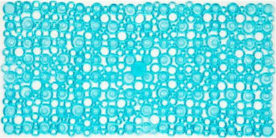 Dimitracas Octopus Rings Bathtub Mat with Suction Cups Turquoise 36x72cm