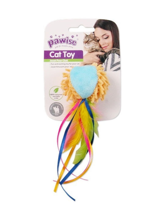 Pawise Meowmeow Life Ball with Tail Jucărie pentru pisici Minge Albastru 28298